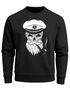 Herren Sweatshirt Totenkopf Kapitän Captain Skull Bard Hipster Seemann Pullover Neverless®preview