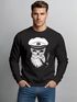 Herren Sweatshirt Totenkopf Kapitän Captain Skull Bard Hipster Seemann Pullover Neverless®preview