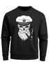 Herren Sweatshirt Totenkopf Kapitän Captain Skull Bard Hipster Seemann Pullover Neverless®preview