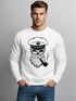 Herren Sweatshirt Totenkopf Kapitän Captain Skull Bard Hipster Seemann Pullover Neverless®preview