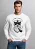 Herren Sweatshirt Totenkopf Kapitän Captain Skull Bard Hipster Seemann Pullover Neverless®preview
