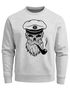Herren Sweatshirt Totenkopf Kapitän Captain Skull Bard Hipster Seemann Pullover Neverless®preview