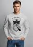 Herren Sweatshirt Totenkopf Kapitän Captain Skull Bard Hipster Seemann Pullover Neverless®preview