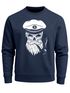 Herren Sweatshirt Totenkopf Kapitän Captain Skull Bard Hipster Seemann Pullover Neverless®preview