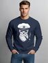 Herren Sweatshirt Totenkopf Kapitän Captain Skull Bard Hipster Seemann Pullover Neverless®preview