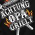 Herren T-Shirt Achtung Opa grillt Geschenke für Großväterr Grillen Spruch lustig Vatertag Geburtstag Moonworks®preview