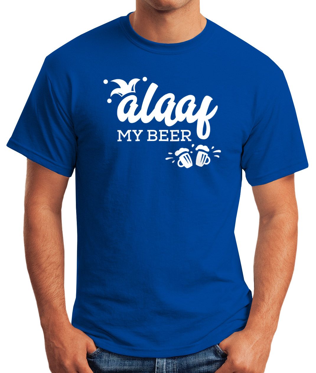 MoonWorks Police T-Shirt Herren - Polizei Kostüm Für Fasching & Karneval