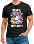 Herren T-Shirt Alkohol Bier EinhornPartyshirt Feiern Fun-Shirt Spruch lustig Moonworks®preview
