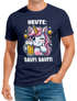 Herren T-Shirt Alkohol Bier EinhornPartyshirt Feiern Fun-Shirt Spruch lustig Moonworks®preview
