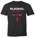 Herren T-Shirt Alkoholkontrolle - Bitte hier blasen lustiges Trink Shirt Saufen Bier Party Moonworks®preview