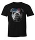 Herren T-Shirt American Bulldog mit USA Flagge Moonworks®preview