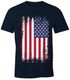 Herren T-Shirt - Amerika Flagge USA  - Comfort Fit MoonWorks®preview