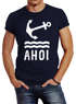 thumbnail image 2 of Men's Moin Hamburg Anchor Slim Fit Neverless® T-Shirt – Cotton – Various Colors 2 of 6
