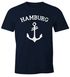 Herren T-Shirt Anker Design Hamburg Moonworks®preview