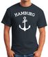 Herren T-Shirt Anker Design Hamburg Moonworks®preview