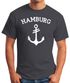 Herren T-Shirt Anker Design Hamburg Moonworks®preview