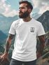 Herren T-Shirt Anker Motiv Brust Batch Logo Fashion Streetstyle Neverless®preview