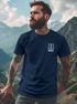 Herren T-Shirt Anker Motiv Brust Batch Logo Fashion Streetstyle Neverless®preview