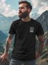 Herren T-Shirt Anker Motiv Brust Batch Logo Fashion Streetstyle Neverless®preview