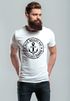 Herren T-Shirt Anker Motiv maritim Retro Badge Vintage Anchor Print Neverless®preview
