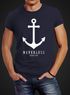 Herren T-Shirt Anker Nautical Sailor Segeln Slim Fit Neverless®preview