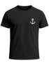 Herren T-Shirt Anker Print Kurzarm Shirt aus Baumwolle mit maritimem Logo Rundhals  Modern Fit Casual Streetwear Sommer Neverless®preview