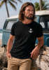 Herren T-Shirt Anker Print Kurzarm Shirt aus Baumwolle mit maritimem Logo Rundhals  Modern Fit Casual Streetwear Sommer Neverless®preview