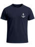 Herren T-Shirt Anker Print Kurzarm Shirt aus Baumwolle mit maritimem Logo Rundhals  Modern Fit Casual Streetwear Sommer Neverless®preview