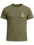 Herren T-Shirt Anker Print Kurzarm Shirt aus Baumwolle mit maritimem Logo Rundhals  Modern Fit Casual Streetwear Sommer Neverless®preview