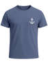 Herren T-Shirt Anker Print Kurzarm Shirt aus Baumwolle mit maritimem Logo Rundhals  Modern Fit Casual Streetwear Sommer Neverless®preview