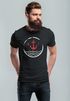 Herren T-Shirt Anker Vintage Wasser Slim Fit Neverless®preview