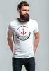 Herren T-Shirt Anker Vintage Wasser Slim Fit Neverless®preview