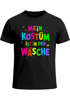 Herren T-Shirt Anti Fasching Karneval Spruch - Mein Kostüm ist in der Wäsche -Kostüm-Ersatz Verkleidung Last Minute Faschingskostüme Moonworks®preview