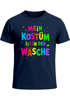 Herren T-Shirt Anti Fasching Karneval Spruch - Mein Kostüm ist in der Wäsche -Kostüm-Ersatz Verkleidung Last Minute Faschingskostüme Moonworks®preview
