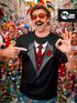 Herren T-Shirt Anzug Schlips Krawatte Aufdruck Kostümidee Fasching Karneval Mottoparty Fun-Shirt Moonworks®preview