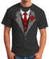 Herren T-Shirt Anzug Schlips Krawatte aufgedruckt Fun-Shirt Moonworks®preview