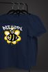 Herren T-Shirt Aufdruck Bee Happy Biene Blume Graffiti SchriftzugFashion Streetstyle Neverless®preview
