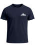 Herren T-Shirt Aufdruck Berg Wandern Polygon Design Print Outdoor Fashion Streetstyle Neverless®preview