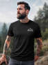Herren T-Shirt Aufdruck Berg Wandern Polygon Design Print Outdoor Fashion Streetstyle Neverless®preview
