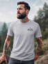 Herren T-Shirt Aufdruck Berg Wandern Polygon Design Print Outdoor Fashion Streetstyle Neverless®preview