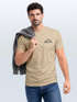 Herren T-Shirt Aufdruck Berg Wandern Polygon Design Print Outdoor Fashion Streetstyle Neverless®preview