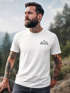 Herren T-Shirt Aufdruck Berg Wandern Polygon Design Print Outdoor Fashion Streetstyle Neverless®preview