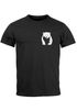 Herren T-Shirt Aufdruck Brustprint Logo Bär Natur Outdoor Fashion Streetstyle Neverless®preview