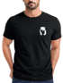Herren T-Shirt Aufdruck Brustprint Logo Bär Natur Outdoor Fashion Streetstyle Neverless®preview