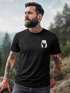 Herren T-Shirt Aufdruck Brustprint Logo Bär Natur Outdoor Fashion Streetstyle Neverless®preview