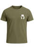 Herren T-Shirt Aufdruck Brustprint Logo Bär Natur Outdoor Fashion Streetstyle Neverless®preview