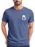 Herren T-Shirt Aufdruck Brustprint Logo Bär Natur Outdoor Fashion Streetstyle Neverless®preview