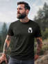 Herren T-Shirt Aufdruck Brustprint Logo Bär Natur Outdoor Fashion Streetstyle Neverless®preview
