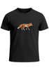 Herren T-Shirt Aufdruck Fuchs Polygon Kunstdruck Geometrie Outdoor Logo Tier Motiv Fashion Streetstyle Neverless®preview