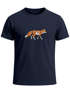 Herren T-Shirt Aufdruck Fuchs Polygon Kunstdruck Geometrie Outdoor Logo Tier Motiv Fashion Streetstyle Neverless®preview